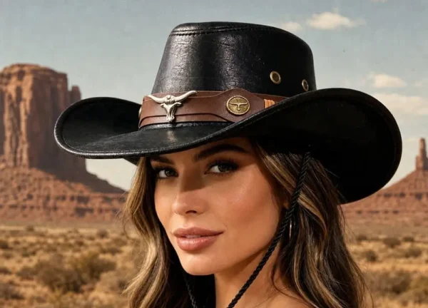 Chapeaux de cowboy style western vintage,
