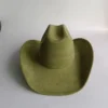 Chapeau de style western en suédine végane
