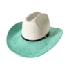 Chapeau de style western en suédine végane