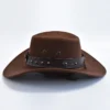 Nouveaux chapeaux de cowboy de style western en similicuir suédé
