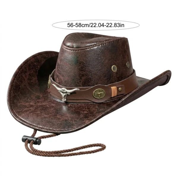 Chapeau de cowboy style western, unisexe