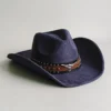 Chapeau de cowboy style rodéo, en daim vintage