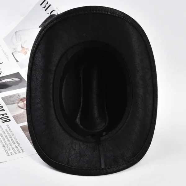 Chapeaux de cowboy de style vintage à bord relevé