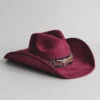 Chapeau de cowboy style rodéo, en daim vintage