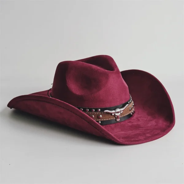 Chapeau de cowboy style rodéo, en daim vintage