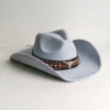 Chapeau de cowboy style rodéo, en daim vintage