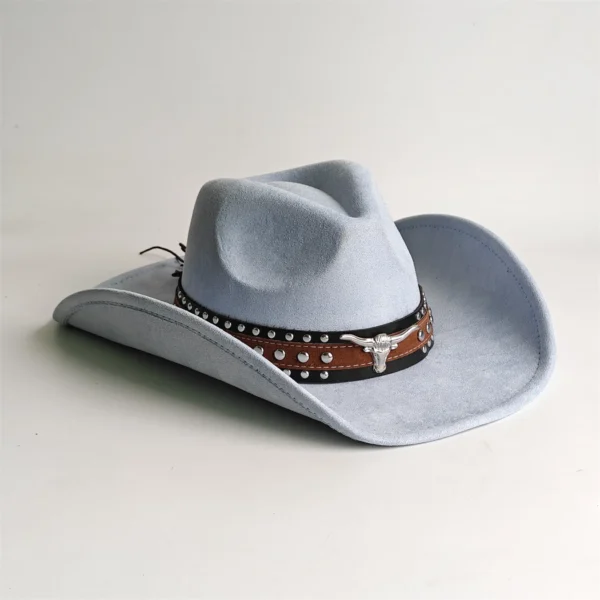 Chapeau de cowboy style rodéo, en daim vintage