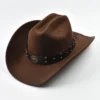 Chapeau de cowboy style western, vintage, à larges bords