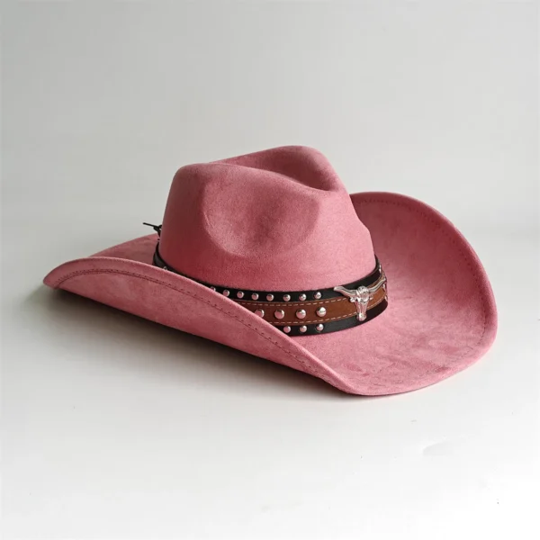 Chapeau de cowboy style rodéo, en daim vintage