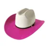 Chapeau de style western en suédine végane