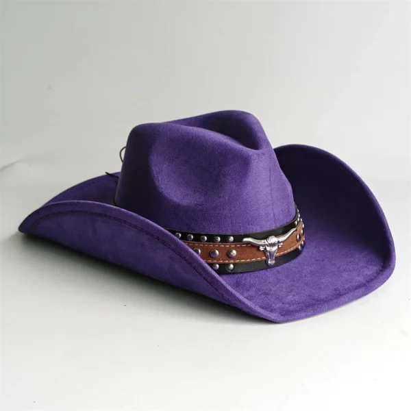 Chapeau de cowboy style rodéo, en daim vintage