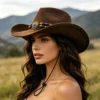 Chapeau de cowboy style western rétro