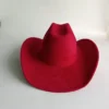 Chapeau de style western en suédine végane