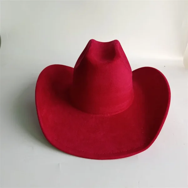 Chapeau de style western en suédine végane