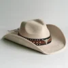 Chapeau de cowboy style rodéo, en daim vintage
