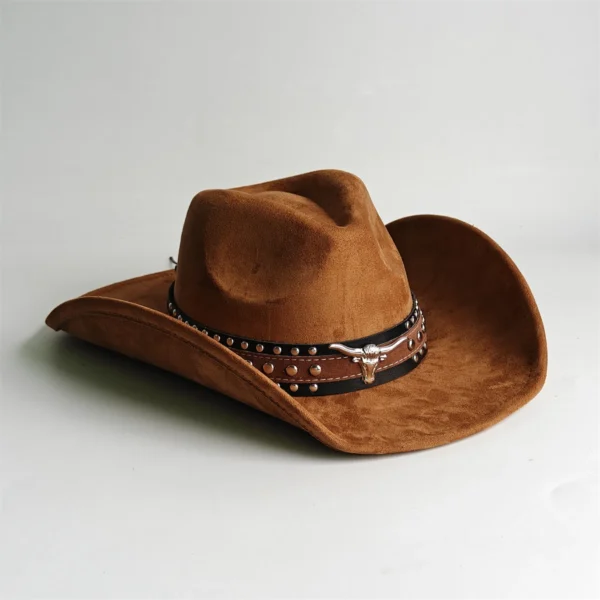Chapeau de cowboy style rodéo, en daim vintage