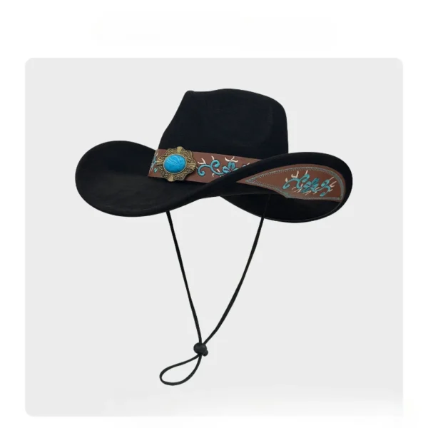 Chapeau de cowboy style western rétro