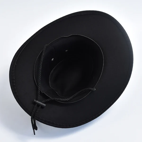 Nouveaux chapeaux de cowboy de style western en similicuir suédé