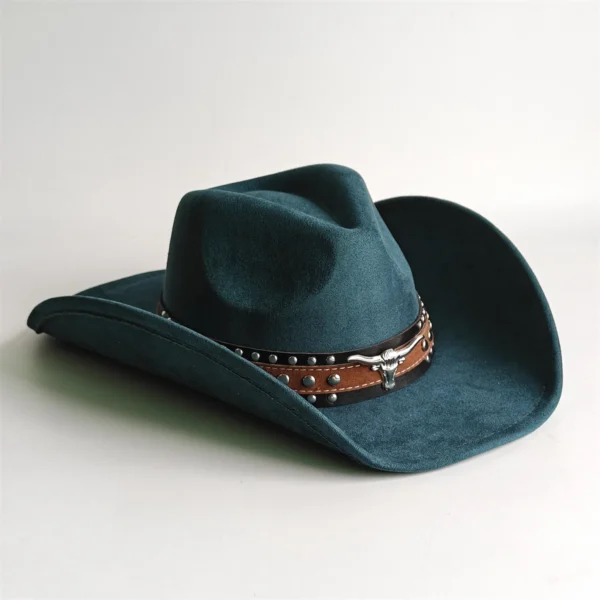 Chapeau de cowboy style rodéo, en daim vintage
