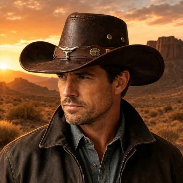 Chapeaux de cowboy style western vintage,