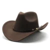 Chapeau unisexe style western vintage (cowboy/cowgirl)