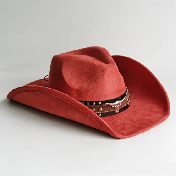 Chapeau de cowboy style rodéo, en daim vintage