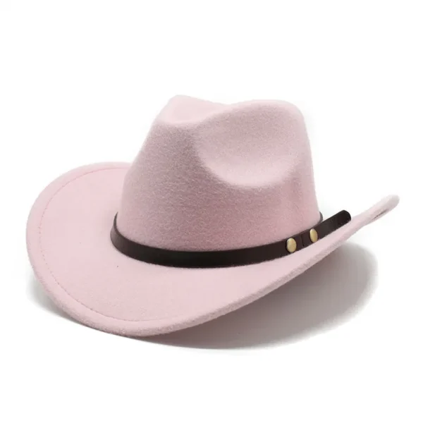 Chapeau unisexe style western vintage (cowboy/cowgirl)