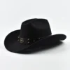 Chapeau de cowboy style western, vintage, à larges bords