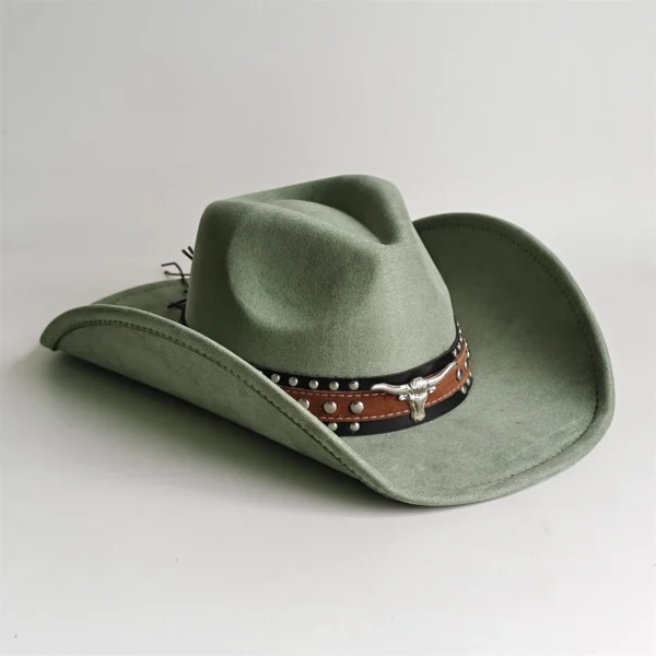 Chapeau de cowboy style rodéo, en daim vintage