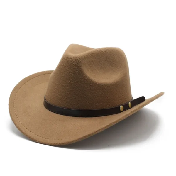 Chapeau unisexe style western vintage (cowboy/cowgirl)