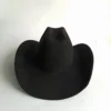Chapeau de style western en suédine végane