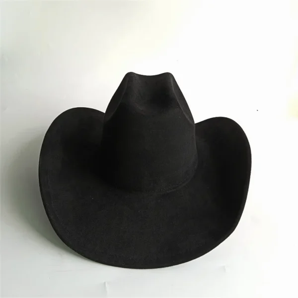 Chapeau de style western en suédine végane