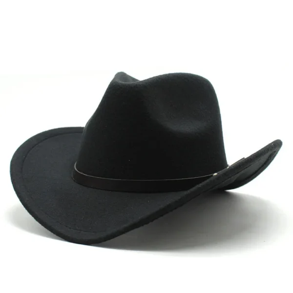 Chapeau unisexe style western vintage (cowboy/cowgirl)