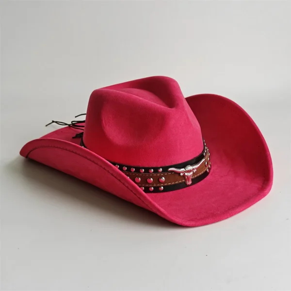Chapeau de cowboy style rodéo, en daim vintage