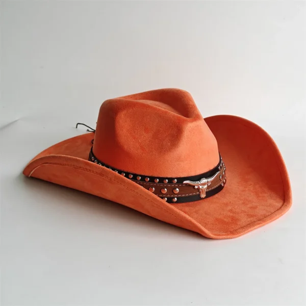 Chapeau de cowboy style rodéo, en daim vintage