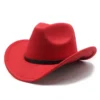 Chapeau unisexe style western vintage (cowboy/cowgirl)