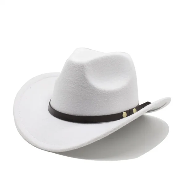 Chapeau unisexe style western vintage (cowboy/cowgirl)