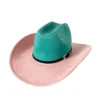 Chapeau de style western en suédine végane