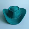 Chapeau de style western en suédine végane