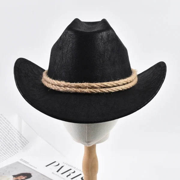 Chapeaux de cowboy de style vintage à bord relevé