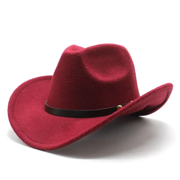 Chapeau unisexe style western vintage (cowboy/cowgirl)