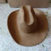Chapeau de style western en suédine végane