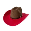 Chapeau de style western en suédine végane