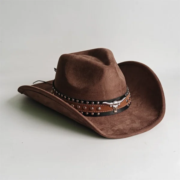 Chapeau de cowboy style rodéo, en daim vintage